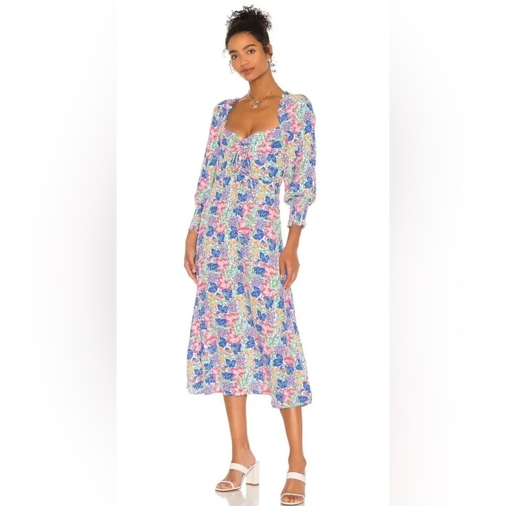 Faithfull the Brand Mathilde Midi Dress in Jemima Floral - Picture 12 of 12